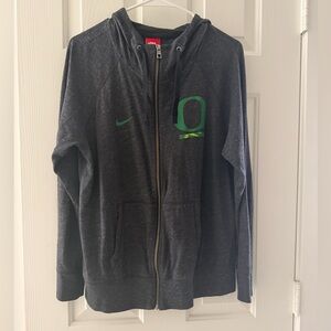Nike Oregon Ducks Zip Sweatshirt Size Large